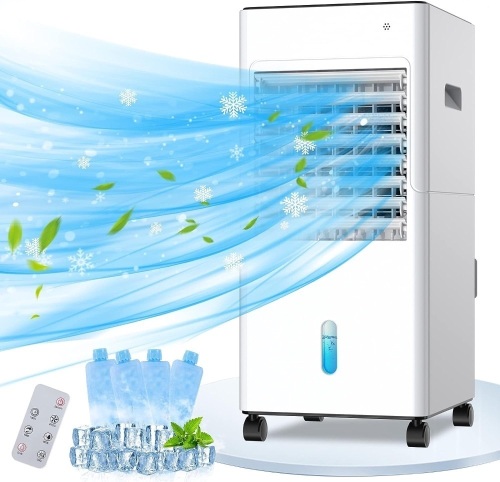  Portable Air Conditioners, 3-IN-1 Air Conditioner for Room, Portable AC Unit with 1.6 Gallon Water Tank, 4 Modes & 3 Speeds, Personal Air Cooler with... - Lot 554