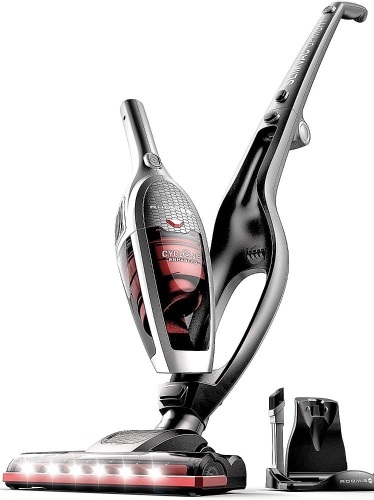  Roomie Tec Cordless Vacuum Cleaner, 2 in 1 Handheld Vacuum, High-Power 2200mAh Li-ion Rechargeable Battery, with Corner Lighting and Upright Charging Base - Lot 559