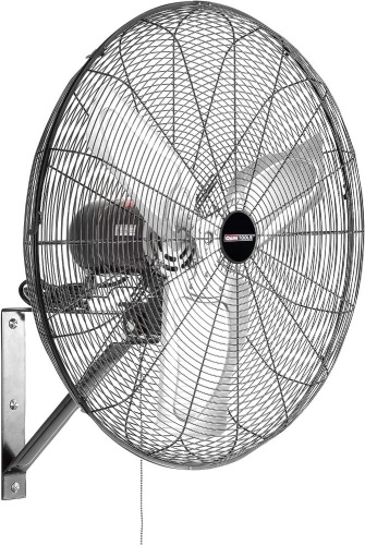 OEMTOOLS OEM24883 24" Oscillating Wall Fan 6500 CFM Max Wall Mount Oscillating Fan, Large Industrial Fan Wall Mount Fans, Oscillating Garage Fans, Wall... - Lot 565