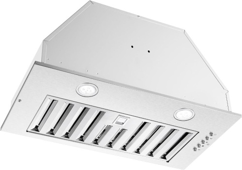 JOEAONZ Range Hood Insert 20 Inch, 600 CFM Built-in Kitchen Hood, Ducted/Ductless Convertible Vent Hood with Stainless Steel Baffle filters, GU10 LED Lights... - Lot 524