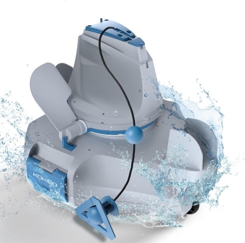 OKIDO Cordless Robotic Pool Floor Cleaner, Automatic Pool Vacuum for Flat Bottom Above/Inground Pools up to 25 feet. Dirt, Sand, Debris &... - Lot 532