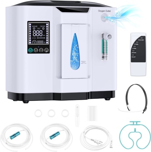 Oxygen Concentrator, Portable Oxygen Concentrator for Home Use, Health Help, Household Oxygen Machine, with Oxygen Tubing, Continuous and Stable... - Lot 535