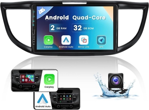  2+32GB Android 11 Car Stereo for Honda CRV 2.4L 2015 2016 Wireless Carplay Android Auto Radio 9 Inch Touch Screen Honda CRV Head Unit with GPS BT Mic AHD... - Lot 539