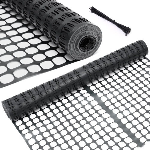 Garden Fence Animal Barrier, Ohuhu 4' x 100' Reusable Netting Plastic Safety Fence Roll, Temporary Pool Fence Snow Fence, Economy Construction... - Lot 546