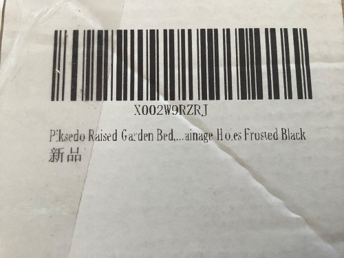 Piksedo Raised Garden Bed Black - Lot 548