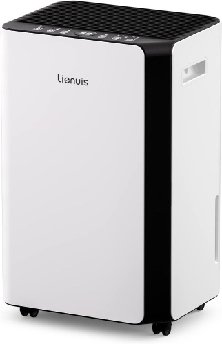  Lienuis 4000 Sq. Ft Dehumidifiers for Basement and Home, 45 Pints Large Room Bathroom Dehumidifier with Drain Hose, Intelligent Humidity Control, Auto or... - Lot 552