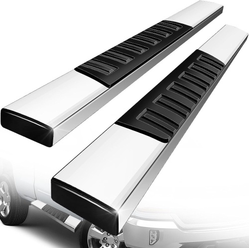 Telpo 6'' Stainless Steel Running Boards Compatible with 19-23 Chevy Silverado/GMC Sierra 1500, 20-23 Silverado/Sierra 2500/3500 Regular Cab,Side... - Lot 574