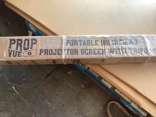 Propvue Portable 100 inch projector screen with tripod stand - Lot 575