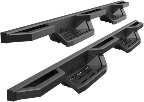  APS iArmor Stainless Steel 6.5in Nerf Bars Pocket Steps Square Tube Rocker Guards Compatible with Ford F250 F350 SuperDuty Crew Cab 99-16 - Lot 576