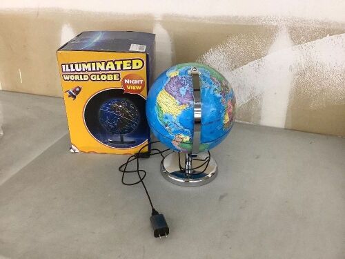 Waldauge Illuminated World Globe with Stand - Lot 370