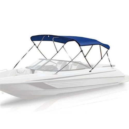 4 Bow Bimini Top Pacific Blue 8'L x 54"H x 54"-60"W - Lot 677