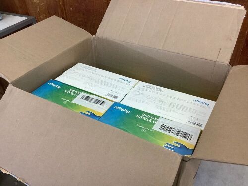 Lot of (14) Athphy Disposable Nitrile Gloves, 100pcs  - Lot 706