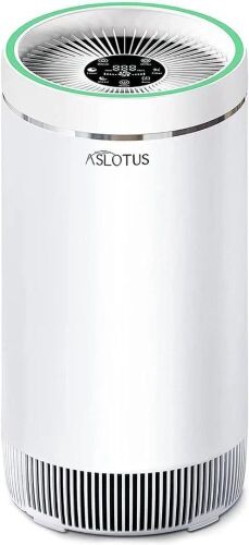 ASLOTUS Air Purifier True HEPA Filter 3 Stage, Auto Mode & 12h Timer - Lot 721
