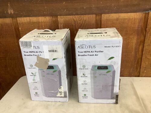 Lot of (2) Aslotus True HEPA Air Purifier  - Lot 727