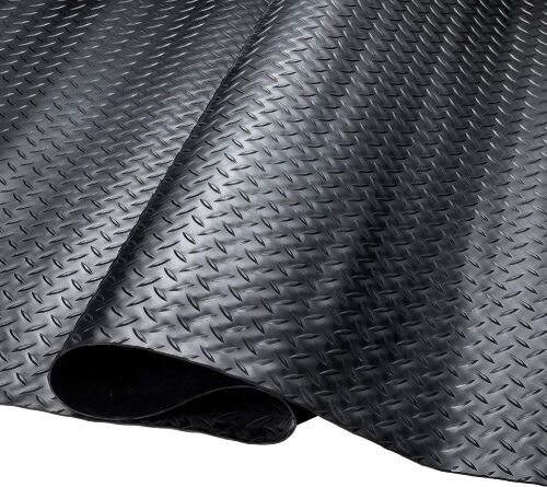 SEAL 5 x 8 Ft Premium Garage Floor Mat, Embossed Diamond Plate - Lot 237