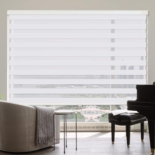 ZOKSUN Cordless Zebra Blinds 72" W x 72" H  - Lot 175