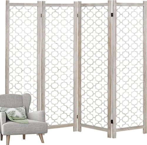 ECOMEX 4 Panel Cutout Room Divider 5.6Ft - Lot 193