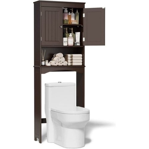 66.1" Over the Toilet Storage Cabinet with Adjustable Shelf   - Lot 568