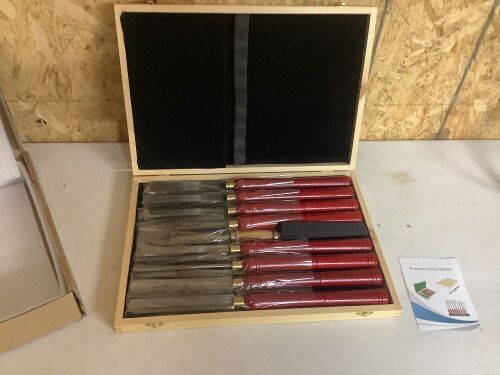 VEVOR Woodworking Lathe Chisel Set 8 Piece  - Lot 325