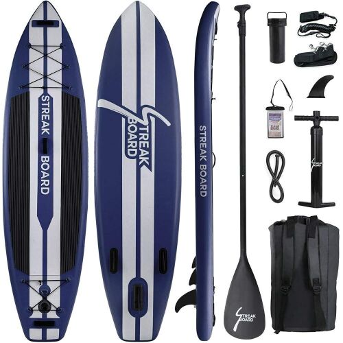 Streakboard 10FT Inflatable Stand Up Paddle Board, Two-Way Hand Pump & Carry Bag - Lot 78