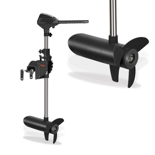 VEVOR Electric Trolling Motor 86lb Thrust Transom Mounted 24-Volt Variable Speed 10 LED Indicator for Kayak, Inflatable Fishing Boats, 34" Shaft - Lot 71