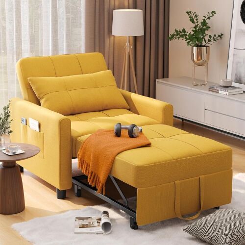 3-in-1 Convertible Sleeper Sofa Chair  - Lot 48