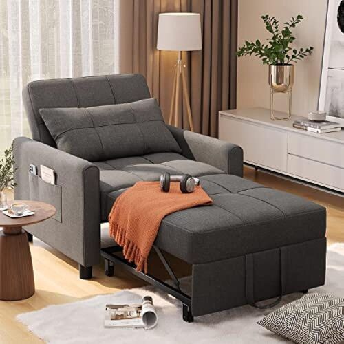 3-in-1 Convertible Sleeper Sofa Chair  - Lot 70