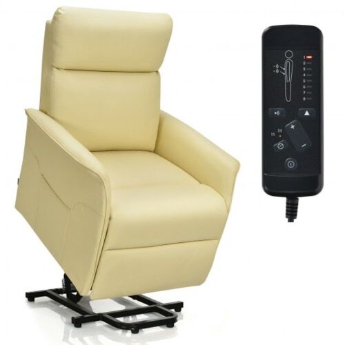 Electric Power Lift Recliner Chair with Remote Control, Beige - No Box  - Lot 89