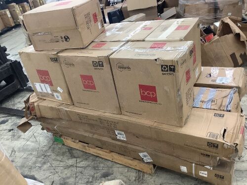 Lot of (9) Cantilever Patio Umbrellas & (9) Bases - Uninspected - Lot 410
