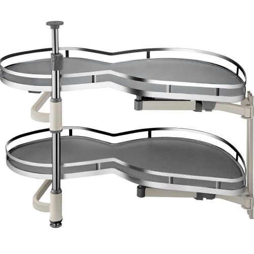 VEVOR Swing Right Blind Corner Cabinet Pull Out for 36 inch Cabinet, 2 Tier Swing Tray, Soft Close for Left Handed Open Blind Corner Cabinet - Lot 527