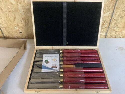 VEVOR Woodworking Lathe Chisel Set 8 Piece  - Lot 572