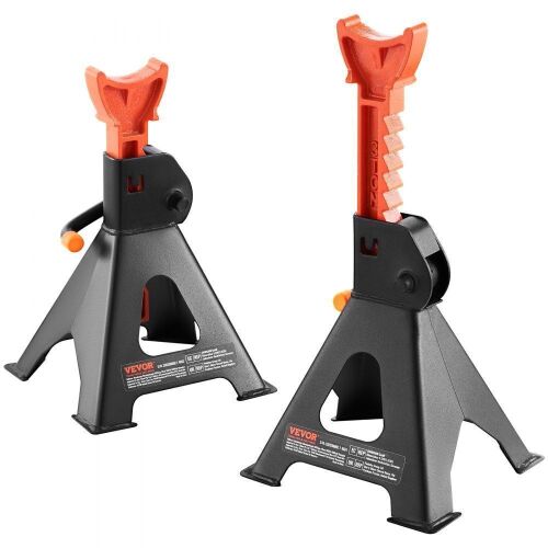 VEVOR 3 Ton Capacity Car Jack Stands, 10.8-16.3 inch Adjustable Height - Lot 592