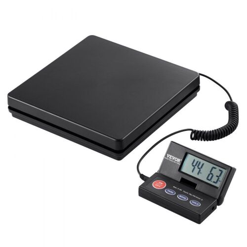 VEVOR Heavy Duty Digital Shipping Scale with Timer, Tare, Hold Function, 90° Foldable LCD Screen, 110 lbs x 0.07 oz.  - Lot 491