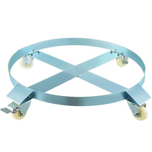 VEVOR Heavy Duty Drum Dolly Swivel Caster Wheel 30 Gallon Steel Frame Non Tipping - Lot 287