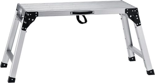 VEVOR Folding Aluminum Drywall Stool Ladder, 330 lbs Load Capacity, 40" × 12" × 23-35" - Lot 296