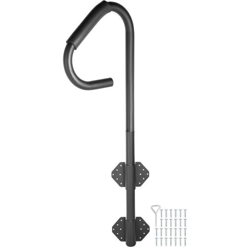 VEVOR 48" Stationary Heavy Iron Under Mount Spa Handrail with Sponge Rubber Grip 600LBS Capacity  - Lot 449