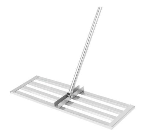 VEVOR Drag Harrow 30 in. x 10 in. Lawn Leveling Rake with 77 in. Handle - Lot 419