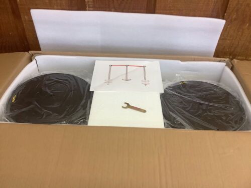 Black Retractable Belt Stanchions - Lot 515