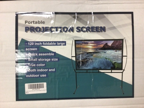 Portable Projection Screen, Appears New, Sold As-is - Lot 73