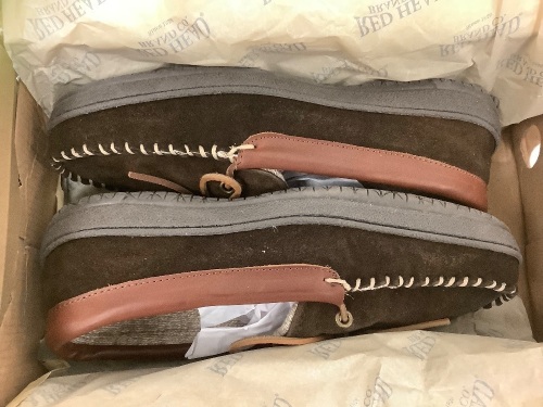 Mens Red Head Moccasins, Size 8W, Appears New - Lot 147