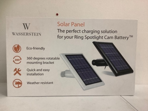 Solar Panel for Ring Spotlight Cam Battery, Appears New, Sold as is - Lot 157