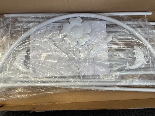 White Metal Over the Toilet Shelf, Appears New, Sold as is - Lot 169