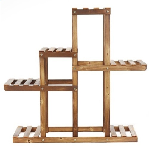 5-Layer Rolling Wooden Plant Stand, Appears New, Sold as is - Lot 188