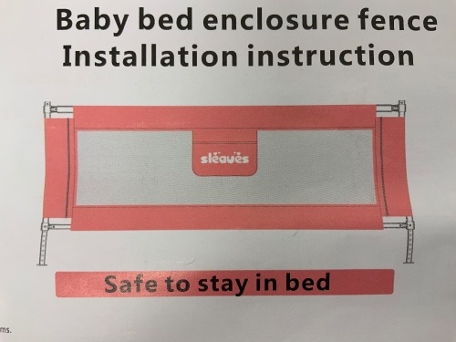 Baby Bed Rail, Appears new, Sold as  is - Lot 263