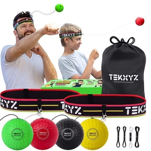 TEKXYZ Boxing Reflex Ball Family Pack, New, Sold as is - Lot 360