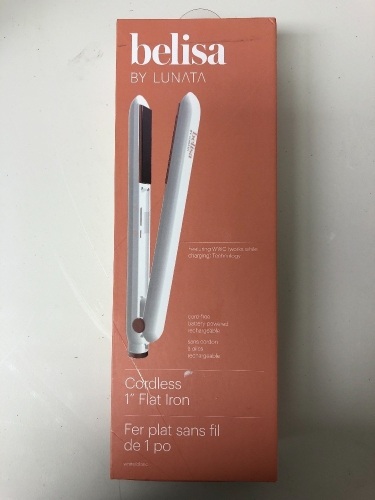 Belisa by Lunata Cordless 1" Flat Iron, Appears New, Works, Sold as is - Lot 457
