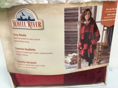 White River Buffalo Plaid Cozy Long-Sleeve Hoodie, Appears New, Sold As-is - Lot 149