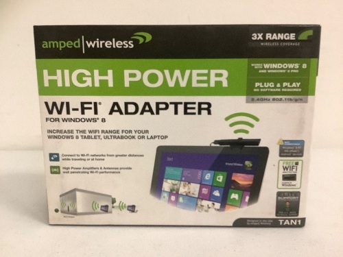 High Power Wifi Adapter, E-Commerce Return, Sold as is - Lot 259