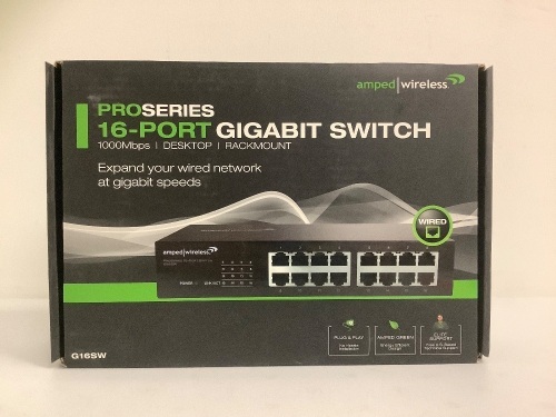 16 Port Gigabit Switch, Sealed, Sold as is - Lot 281