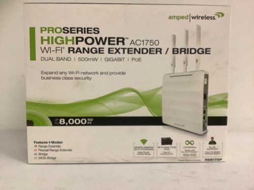 High Power Wifi Range Extender, Sealed, Sold as is - Lot 291